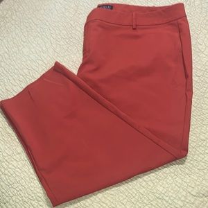 Eloquii Burnt Orange Size 24 short Cropped Slacks